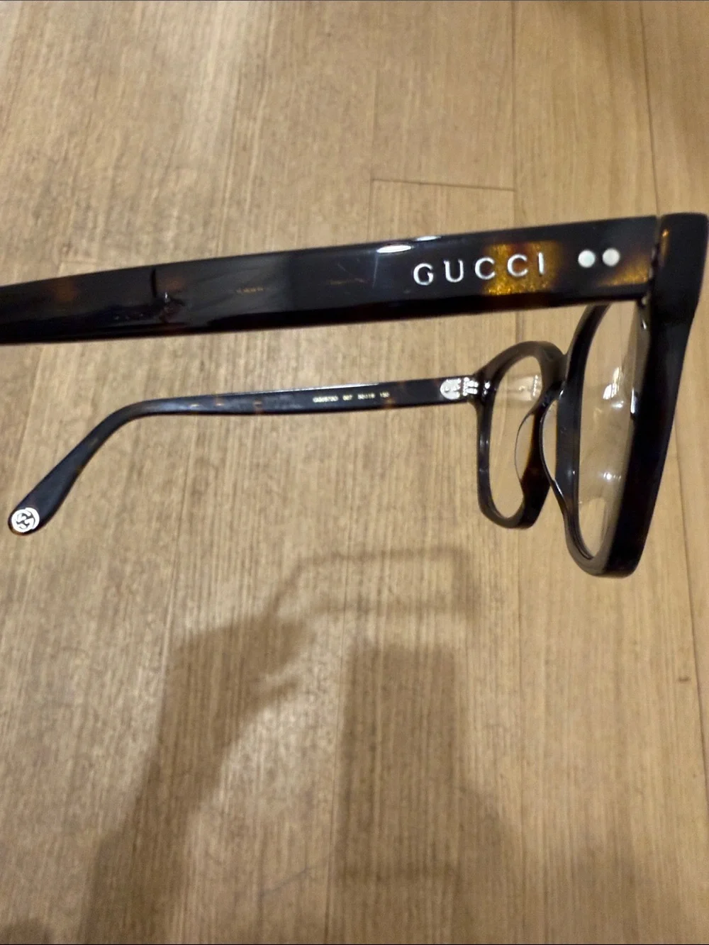 Gucci Tortoiseshell Rectangular Eyeglasses - Picture 2 of 7